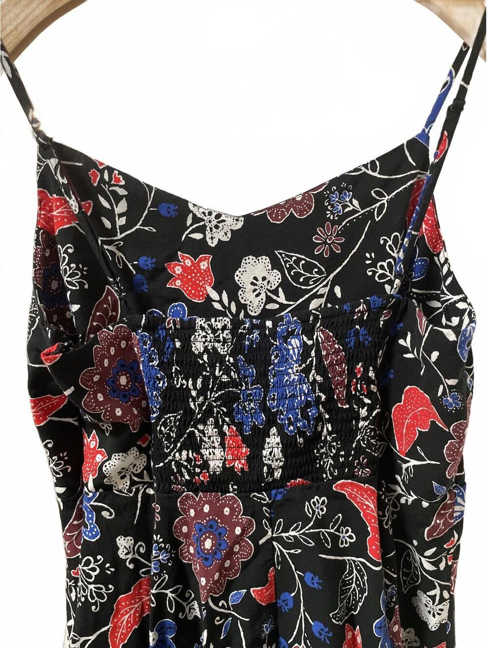 Old Navy Summer Dress Women's Large Black Babydoll Floral - Picture 4 of 9